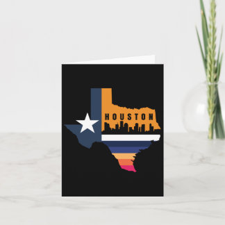 Houston Texas America Gift US-Aufkleber Karte