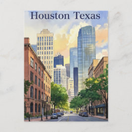 Houston Texas Aquas Postcard Postkarte