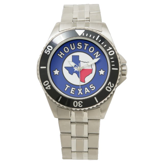 Houston Texas Armbanduhr (Vorderseite)