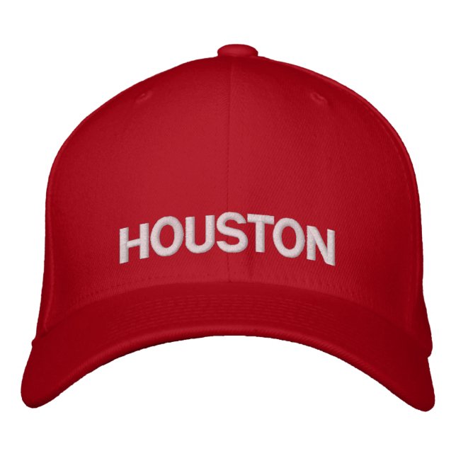 Houston Texas bestickt Bestickte Baseballkappe (Vorderseite)
