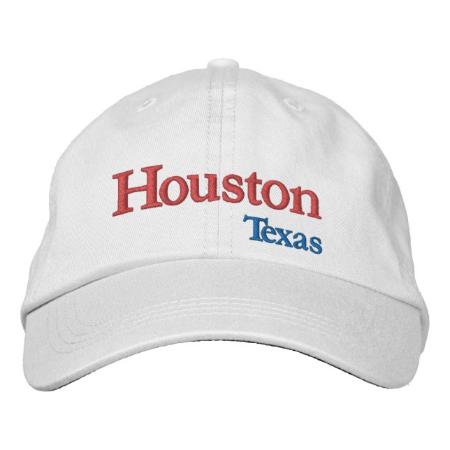 Houston Texas bestickte Baseballkappe (Vorderseite)