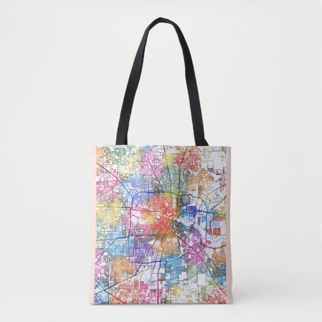 Houston Texas City Map Tasche (Vorderseite)