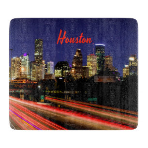 Houston Texas City Skyline Schneidebrett