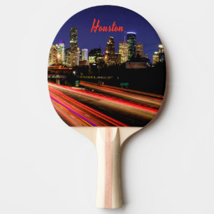 Houston Texas City Skyline Tischtennis Schläger