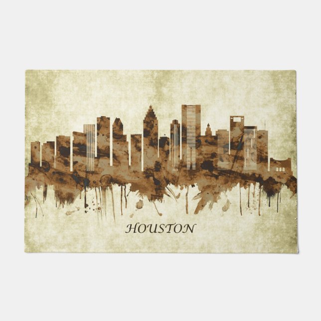 Houston Texas Cityscape Fußmatte (Vorderseite)
