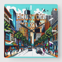 Houston, Texas Downtown Abstrakte Kunst