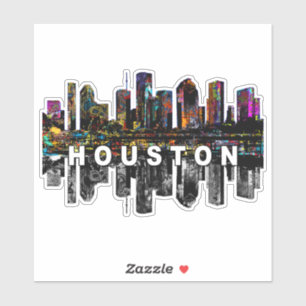 Houston, Texas en graffiti Sticker