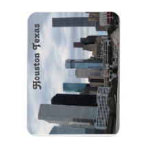 Houston Texas - Flexibles Foto Magnet