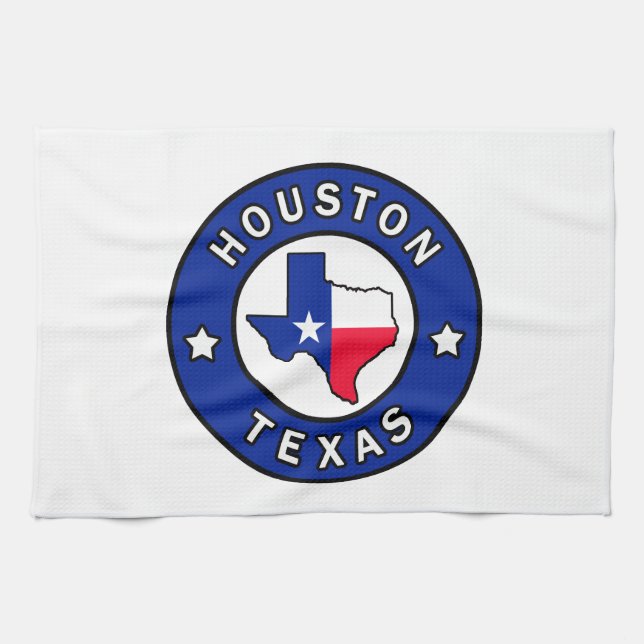 Houston Texas Geschirrtuch (Horizontal)