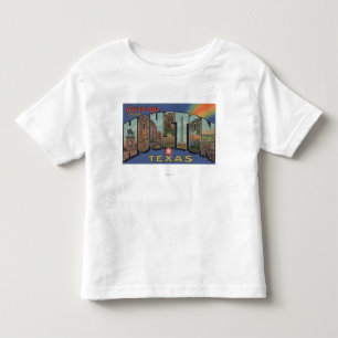 Houston, Texas - große Buchstabe-Szenen 3 Kleinkind T-shirt