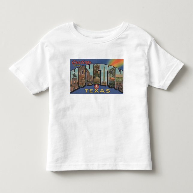 Houston, Texas - große Buchstabe-Szenen 3 Kleinkind T-shirt (Vorderseite)