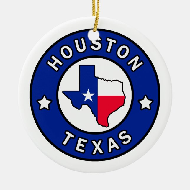 Houston Texas Keramik Ornament (Vorne)