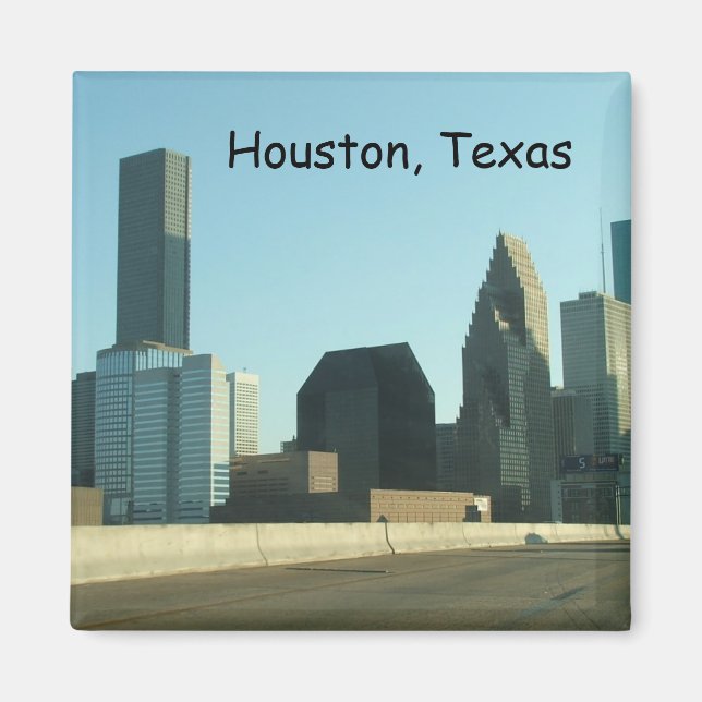 Houston, Texas-Kühlschrankmagnet Magnet (Vorne)