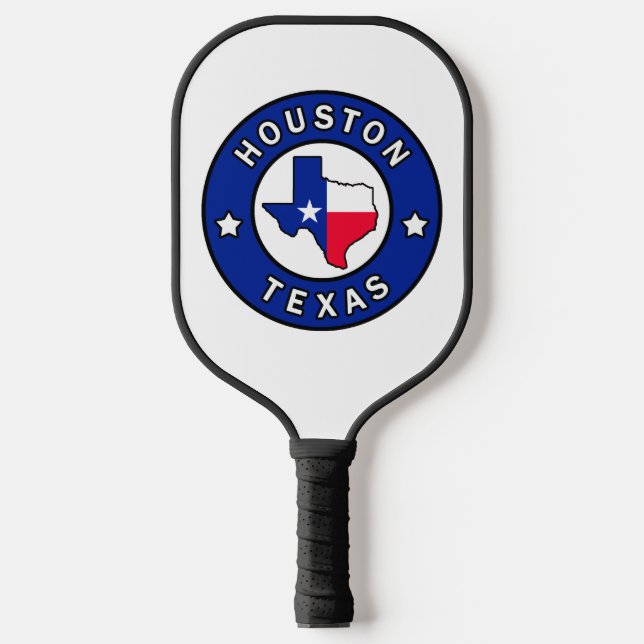 Houston Texas Pickleball Schläger (Vorderseite)