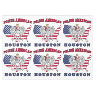 Houston Texas polnischer Amerikaner Tischdecke