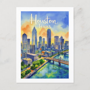 Houston Texas Postcard Postkarte