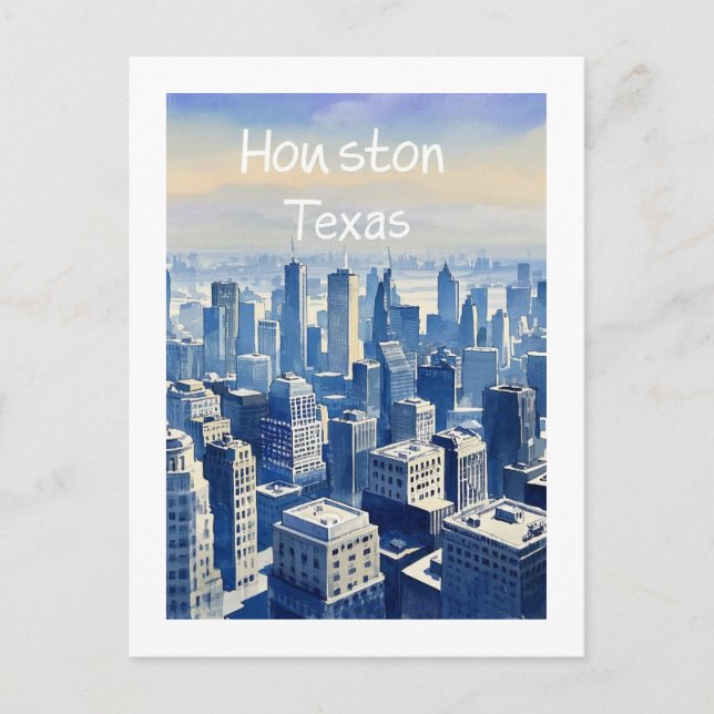 Houston Texas Postcard Postkarte (Vorderseite)