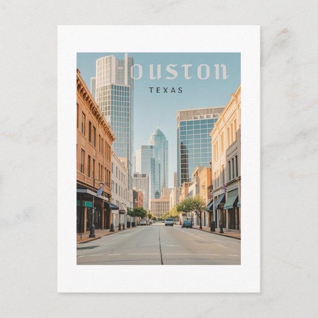 Houston Texas Postcard Postkarte (Vorderseite)