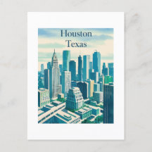 Houston Texas Postcard