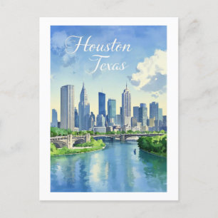 Houston Texas Postcard Postkarte