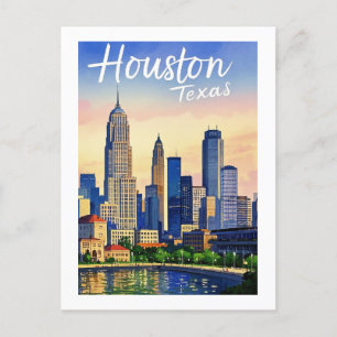 Houston Texas Postcard Postkarte