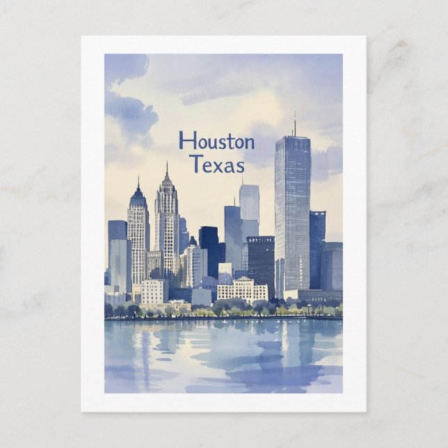 Houston Texas Postcard Postkarte (Vorderseite)