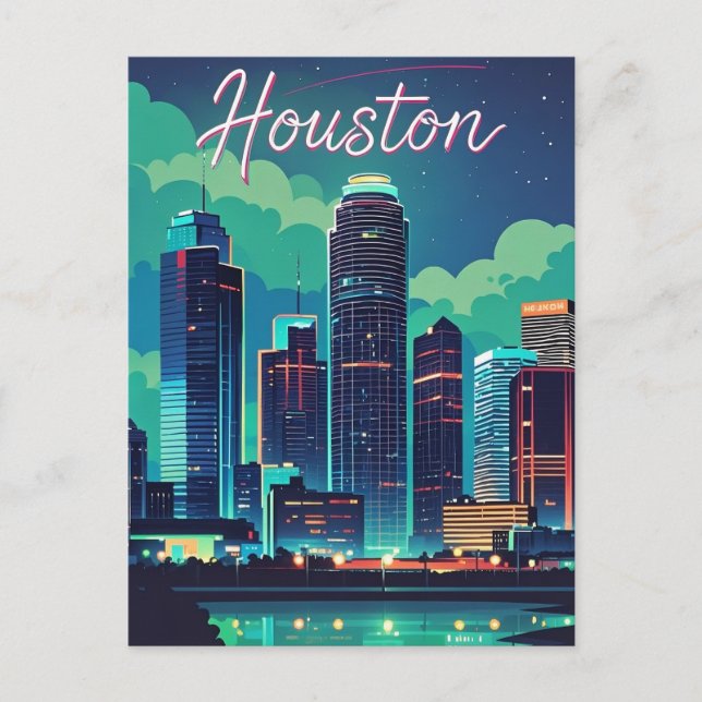 Houston Texas Postcard Postkarte (Vorderseite)