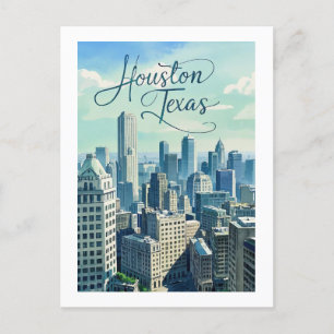 Houston Texas Postcard Postkarte