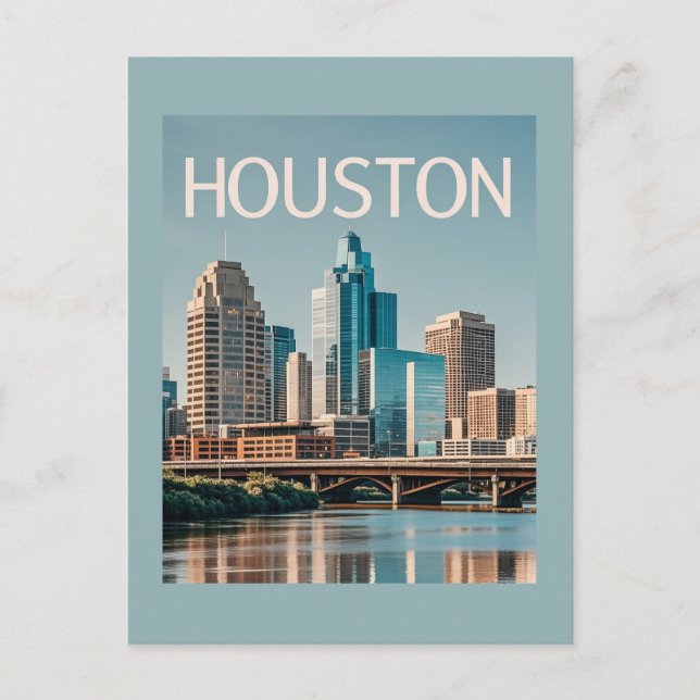 Houston Texas Postcard Postkarte (Vorderseite)