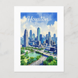 Houston Texas Postcard Postkarte