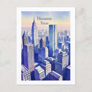 Houston Texas Postcard Postkarte
