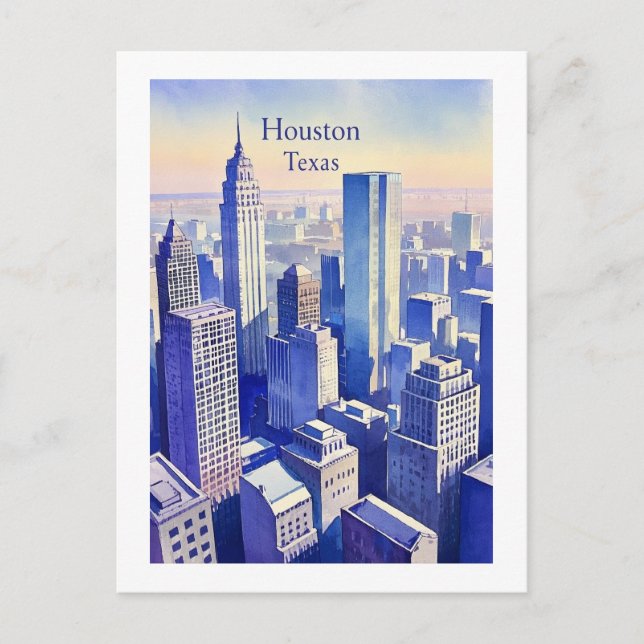 Houston Texas Postcard Postkarte (Vorderseite)