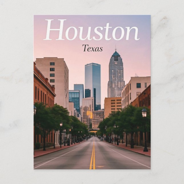 Houston Texas Postcard Postkarte (Vorderseite)