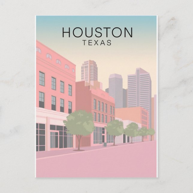 Houston Texas Postcard Postkarte (Vorderseite)