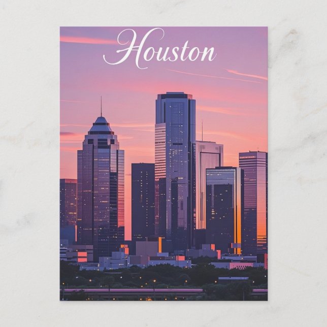 Houston Texas Postcard Postkarte (Vorderseite)