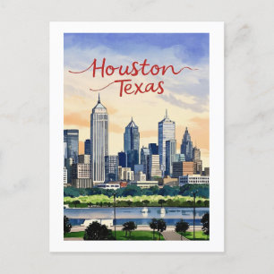 Houston Texas Postcard Postkarte