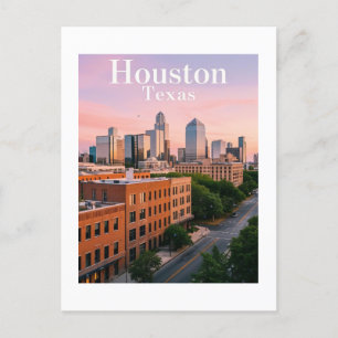 Houston Texas Postcard Postkarte