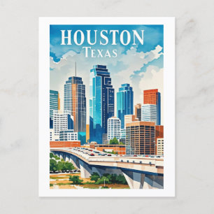 Houston Texas Postkarte
