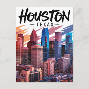 Houston Texas Postkarte