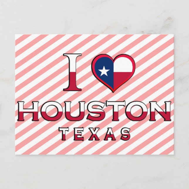Houston, Texas Postkarte (Vorderseite)