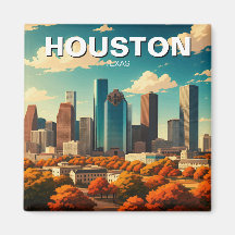 Houston Texas Skyline Cityscape Fall