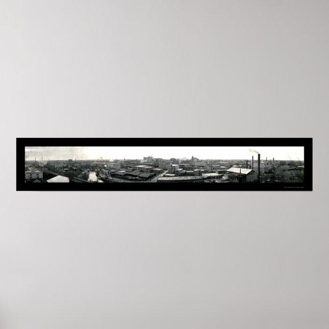 Houston Texas Skyline Foto 1909 Poster (Vorne)