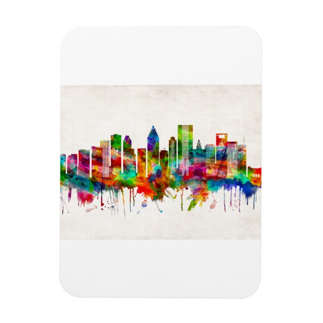 Houston Texas Skyline Magnet (Vertikal)