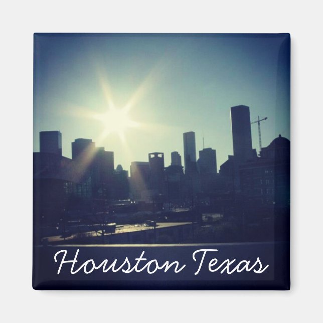Houston Texas Skyline (Magnet) Magnet (Vorne)