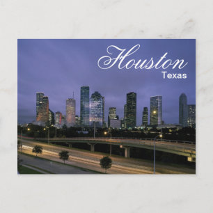 Houston Texas Skyline Postcard Postkarte