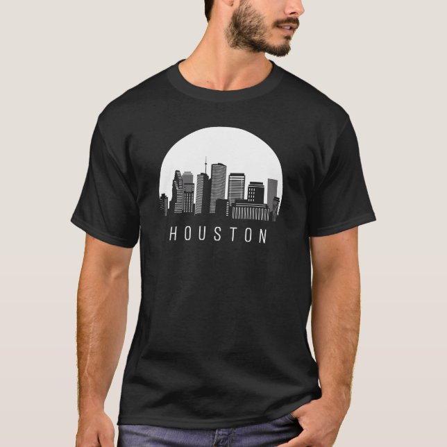 Houston Texas Skyline T-Shirt (Vorderseite)