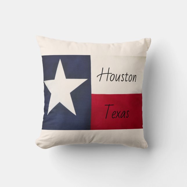 Houston Texas Throw Pillow Kissen (Vorderseite)