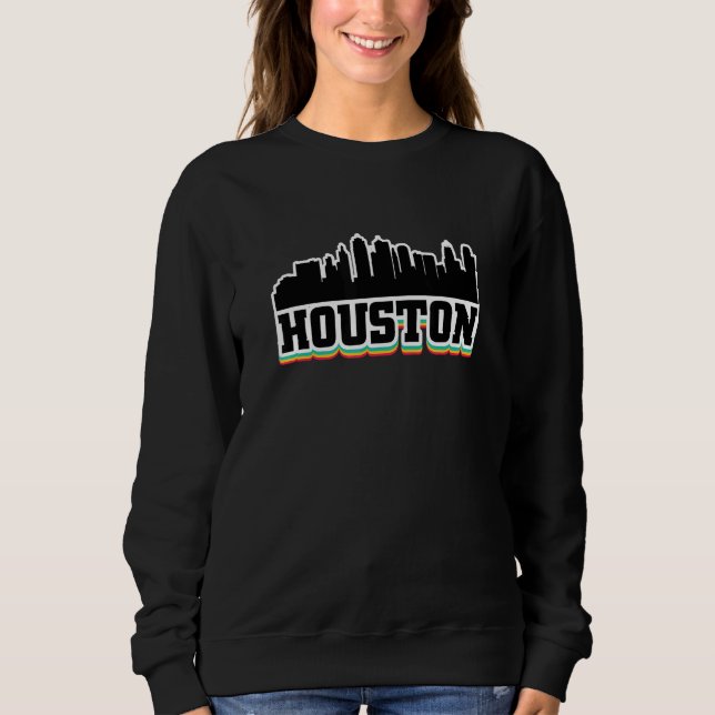 Houston Texas Tx Souvenir Mens Womens Graphic T Sweatshirt (Vorderseite)