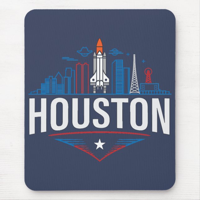 Houston Texas United States of America Mousepad (Vorne)