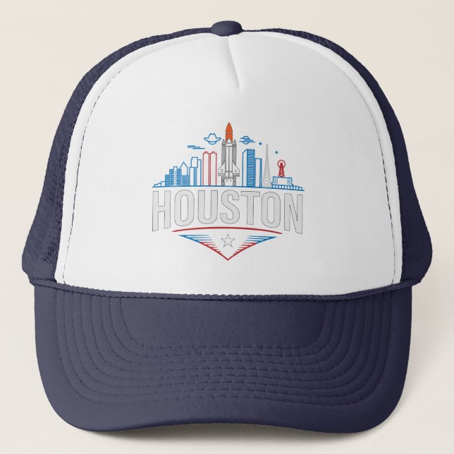 Houston Texas United States of America Truckerkappe (Vorderseite)